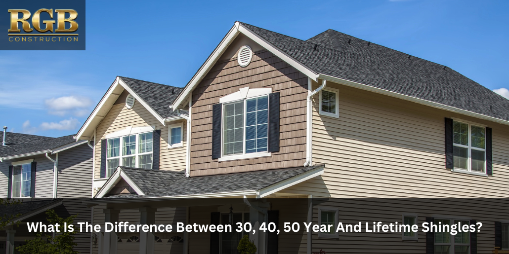 What is the difference between 30, 40, 50 year and lifetime shingles