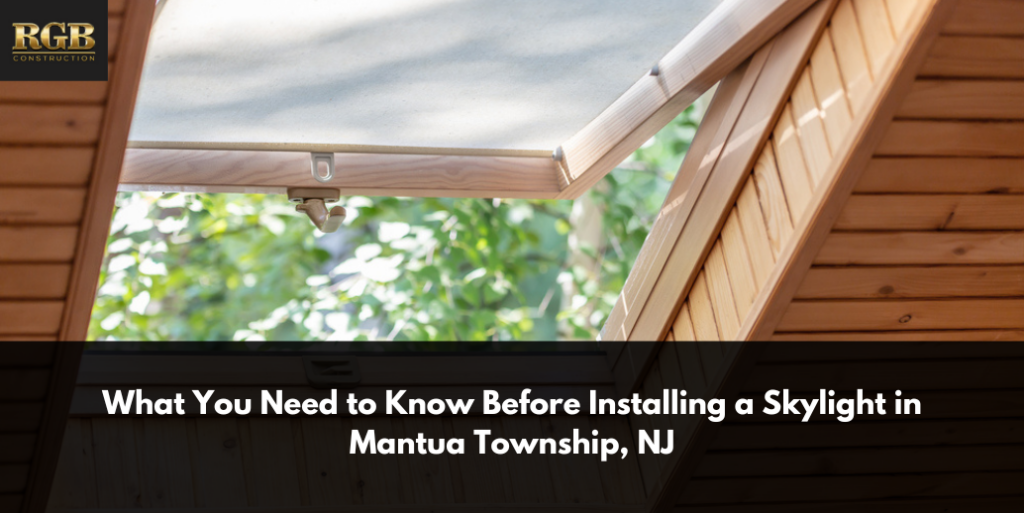 What You Need to Know Before Installing a Skylight in Mantua Township, NJ