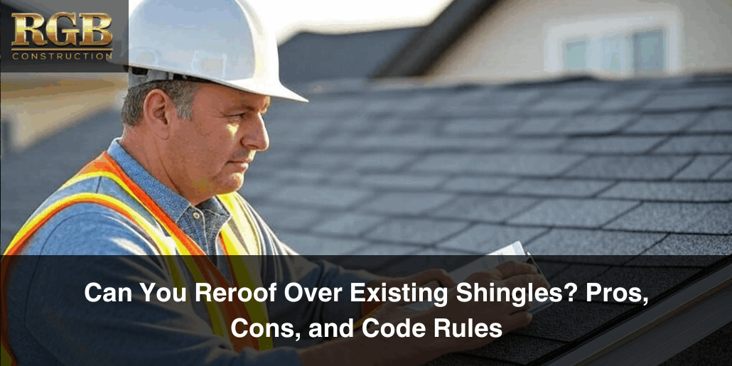 Can You Reroof Over Existing Shingles? Pros, Cons, And Code Rules - RGB ...