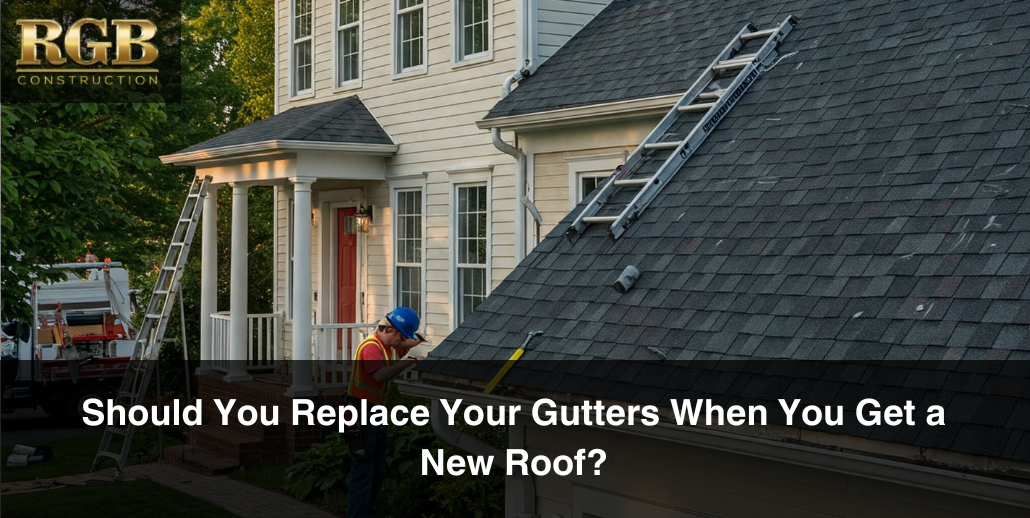 Replacing gutters with new roof installation?