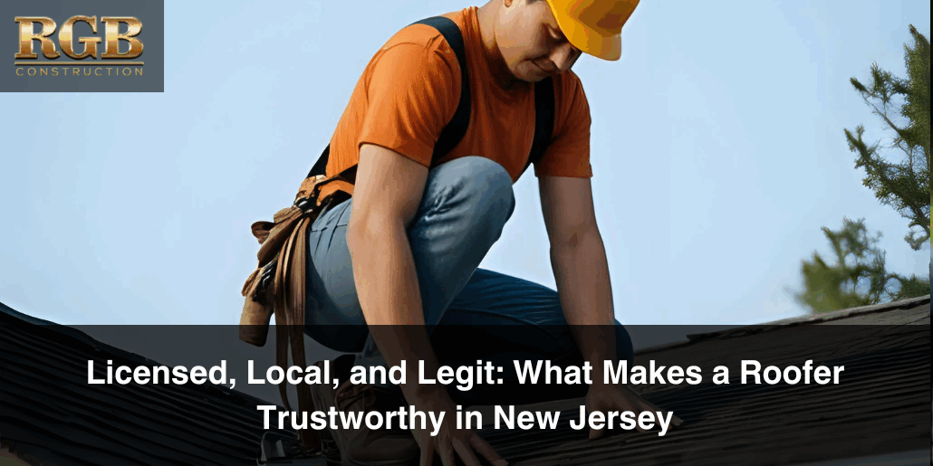 A trustworthy roofer working on a roof.