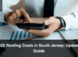 A man calculating 2025 roofing costs in South Jersey and his budget