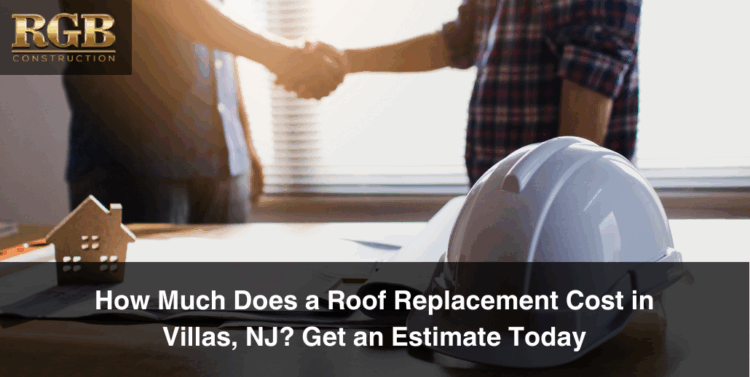 A customer shaking hands with a roofer after agreeing on their roof replacement cost in Villas, NJ