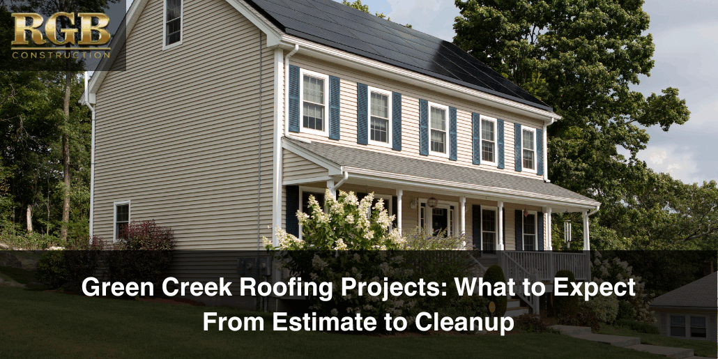 A home awaiting a Green Creek roofing project