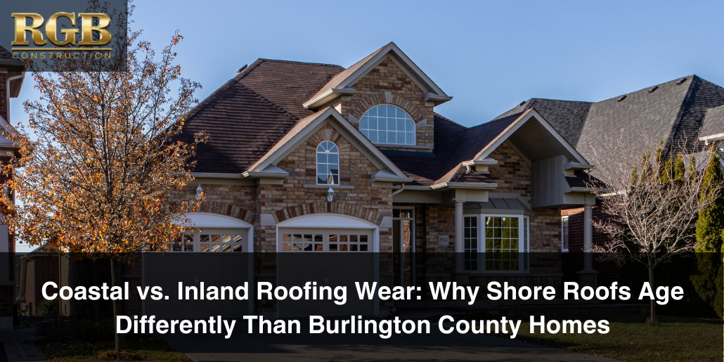A roof that may age differently depending on whether it is coastal vs. inland roofing.