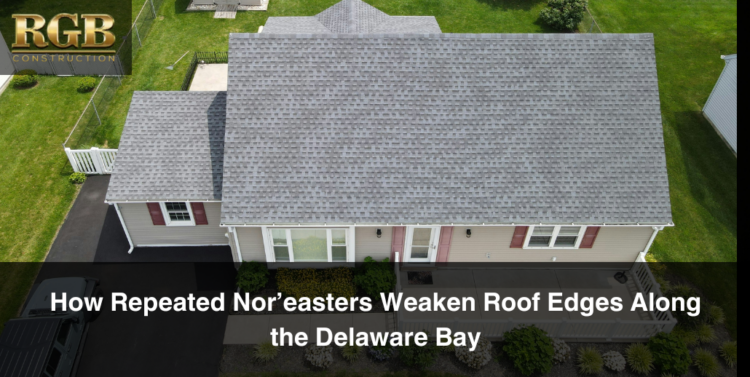 An overview of roof edges on a clean roof. There is no damage to be seen.