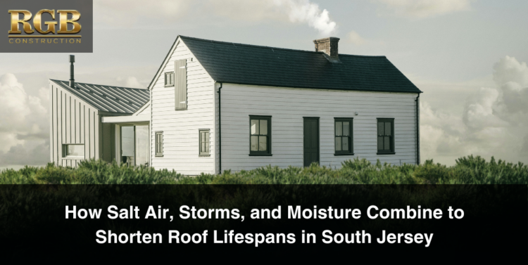 A 3D image of a house in South Jersey that is exposed to salt and wind. How will it age?