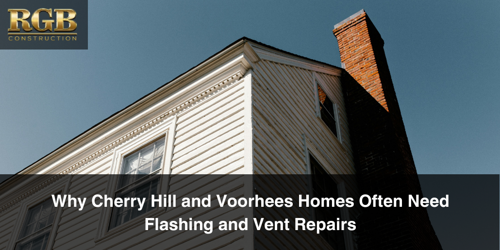 A house in Camden County that may be in need of flashing and vent repairs.