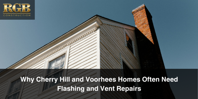 A house in Camden County that may be in need of flashing and vent repairs.